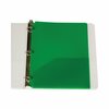 C-Line Products Two-Pocket Heavyweight Poly Portfolio Folder, 3-Hole Punch, 11 x 8.5, Green, 25PK 33933